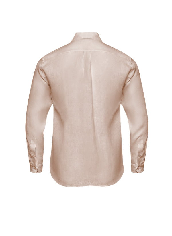 Shirts APOELLA Apollo Linen Mao Shirt Beige Apoella