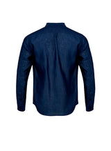 Shirts APOELLA Apollo Linen Mao Shirt Denim Apoella