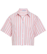 Shirts Apoella Myrto Cropped Shirt Thick Pink/White Stripes Apoella
