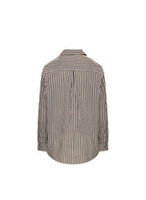 Shirts APOELLA Nike Oversized Shirt Choco/White Stripes Apoella