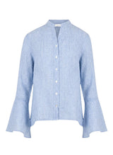 Shirts APOELLA Virginia Frill Shirt Striped Sky Apoella