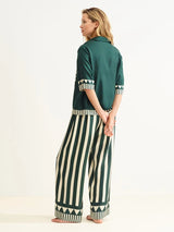 Shirts Eres Emeraude Crop Shirt Scarabee Panama Apoella