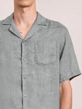 Shirts Frescobol Carioca Angelo Linen Short Sleeve Shirt Coastal Blue Apoella