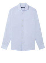 Shirts Frescobol Carioca Antonio Linen Regular Shirt Baby Blue Apoella
