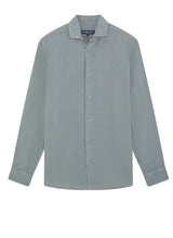 Shirts Frescobol Carioca Antonio Linen Regular Shirt Coastal Blue Apoella