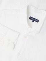 Shirts Frescobol Carioca Antonio Linen Regular Shirt White Apoella