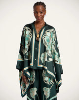 Shirts La DoubleJ Foulard Shirt Dark Green Apoella