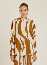 Shirts Lenny Niemeyer Crimped Shoulder Shirt Oryx Apoella