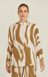 Shirts Lenny Niemeyer Crimped Shoulder Shirt Oryx Apoella