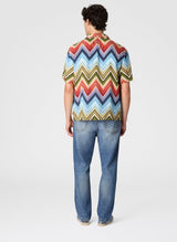 Shirts Missoni Bowling Shirt in Viscose with Macro Multi Zigzag Print Apoella