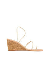 Shoes Ancient Greek Sandals Chora Wedge Sandals Platinum Apoella