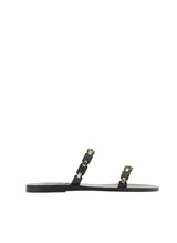 Shoes Ancient Greek Sandals Kara Sandals With Studs Black Apoella