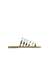 Shoes Ancient Greek Sandals Niki Leather Multi Strap Sandals Platinum Apoella