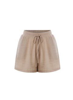 Shorts APLA Alpha Crinkled Shorts Beige Apoella