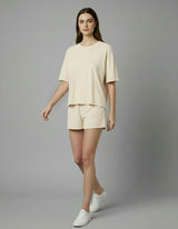 Shorts Asoma Canis Terry Shorts Ivory Apoella