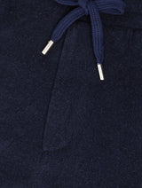 Shorts Frescobol Carioca Augusto Terry Cotton Shorts Navy Blue Apoella
