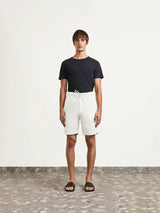 Shorts Frescobol Carioca Felipe Linen Shorts White Apoella
