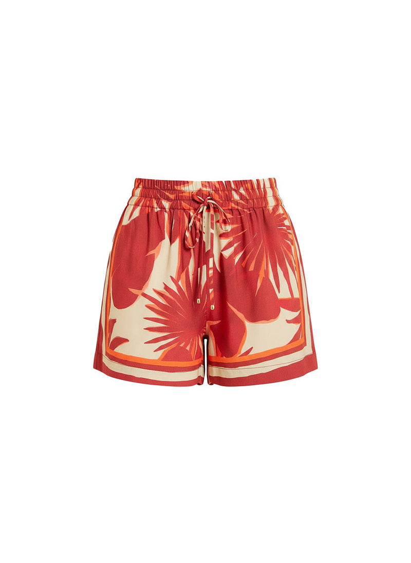 Shorts Lenny Niemeyer Elastic Waist Shorts Palm Apoella