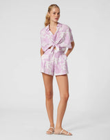 Shorts Marie Raxevsky Linen Shorts Jungle Lilac Apoella