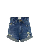 Shorts One Teaspoon Bandits High Waist Denim Shorts Shredded Gold Apoella