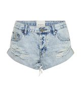 Shorts One Teaspoon Bandits Low Waist Denim Shorts Depeche Blue Apoella