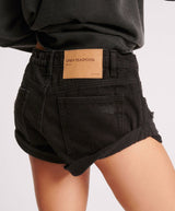 Shorts One Teaspoon Bandits Low Waist Denim Shorts Double Black Apoella