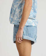 Shorts One Teaspoon Bandits Low Waist Mid Length Denim Shorts Riviera Blue Apoella