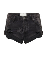 Shorts One Teaspoon Bandits Low Waisted Denim Shorts The Bower Black / 24 Apoella