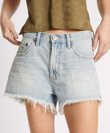 Shorts One Teaspoon Truckers Mid Waist Denim Shorts Fleetwood Denim Apoella