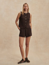 Shorts Varley Atrium High Rise Shorts 4.5 Coffee Bean Apoella