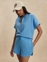 Shorts Varley Ollie High Rise Shorts 3.5 Azure Blue Apoella