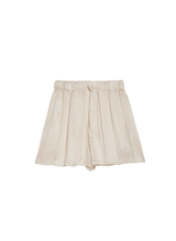 Shorts Zeus n Dione Paxi Textured Silk Shorts Ivory Apoella