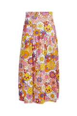 Skirt Borgo De Nor Jazz Long Skirt Good Vibes Pink 10UK / Good Vibes Pink Apoella