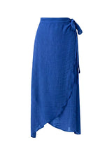 Skirts APLA Chi Crinkled Wrap Skirt Royal Blue Apoella