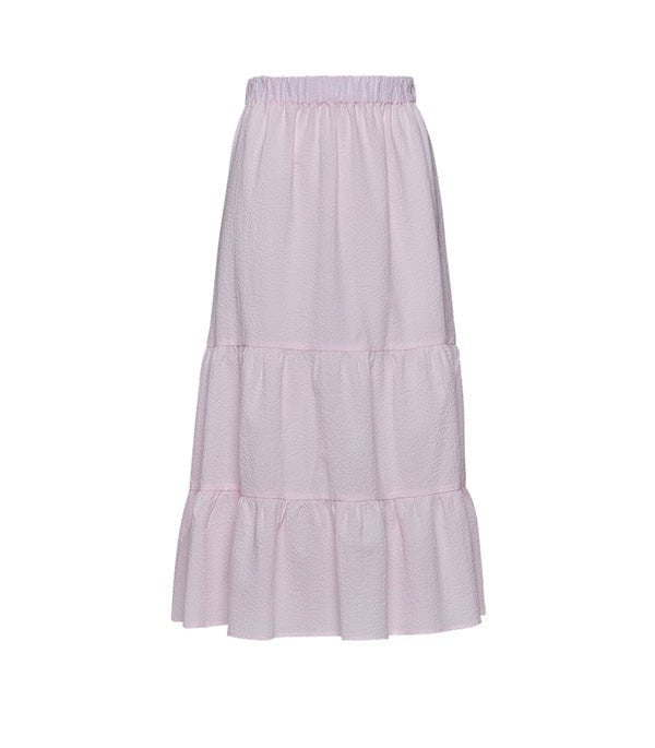 Skirts Apoella Irida Tiered Long Skirt Pink Apoella