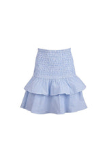 Skirts Apoella Nafsika Smocked Short Skirt Striped Blue Apoella