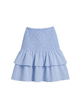 Skirts APOELLA Nafsika Smocked Short Skirt Striped Blue Apoella