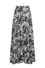 Skirts Cara Cara Gabriella Maxi Skirt Heron Navy Apoella