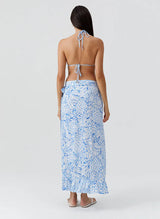 Skirts Melissa Odabash Danni Wrap Long Skirt Pineapples Apoella