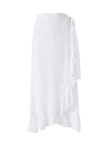 Skirts Melissa Odabash Danni Wrap Long Skirt White Apoella