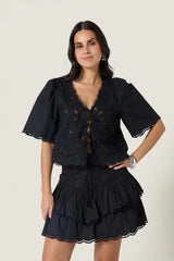 Skirts Scarlett Poppies Soneva Mini Skirt Onyx Black M / Black Apoella