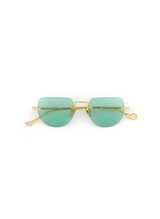 Sunglasses Eyepetizer Articolo Drive Gold/Turquoise Lenses O/S / Turquoise Apoella