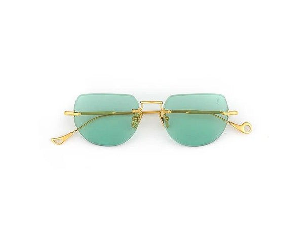 Sunglasses Eyepetizer Articolo Drive Gold/Turquoise Lenses O/S / Turquoise Apoella