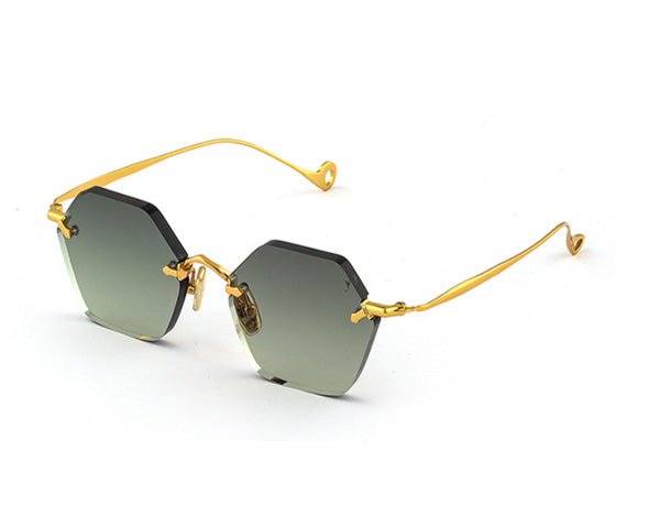 Sunglasses Eyepetizer Carnaby Gold/Green Lenses O/S / Green Apoella