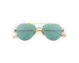 Sunglasses Eyepetizer Flow Green Gradient Lenses Gold Green / O/S Apoella