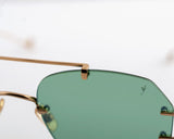 Sunglasses Eyepetizer Flow Green Gradient Lenses Gold Green / O/S Apoella