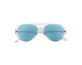 Sunglasses Eyepetizer Flow Light Blue Lenses Silver O/S Apoella