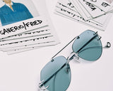 Sunglasses Eyepetizer Flow Light Blue Lenses Silver O/S Apoella