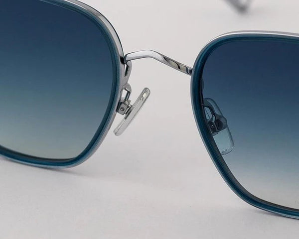 Sunglasses Eyepetizer Honore Transparent Blue With Blue Gradient Lenses O/S / Blue Apoella