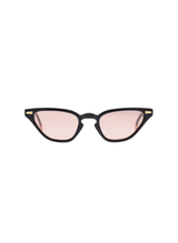 Sunglasses Kyme Alessandra Glossy Black-Solid Peach Sunglasses Apoella
